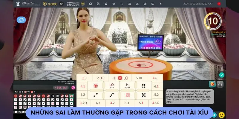 Những sai lầm thường gặp trong cách chơi Tài Xỉu Những sai lầm thường gặp trong cách chơi Tài Xỉu